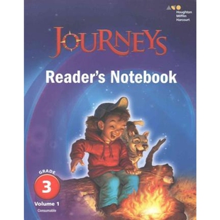 英文原版 Journeys: Reader's Notebook Volume 1 Grade 3 原版进口图书籍【上海外文书店】