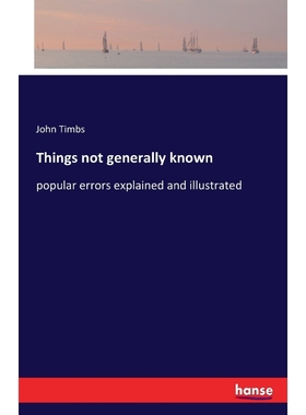 按需印刷Things not generally known[9783742821119]