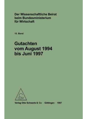 按需印刷DEG Der Wissenschaftliche Beirat beim Bundesministerium für Wirtschaft   Gutachten[9783828200784]