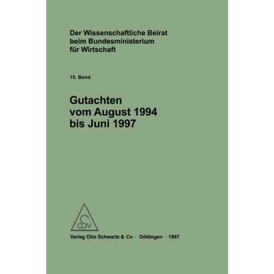 按需印刷DEG Der Wissenschaftliche Beirat beim Bundesministerium für Wirtschaft   Gutachten[9783828200784]