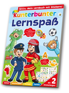 预订【德语】 Sticker Übungsbuch Lernspaß Feuerwehr / Polizei[4019393912292]