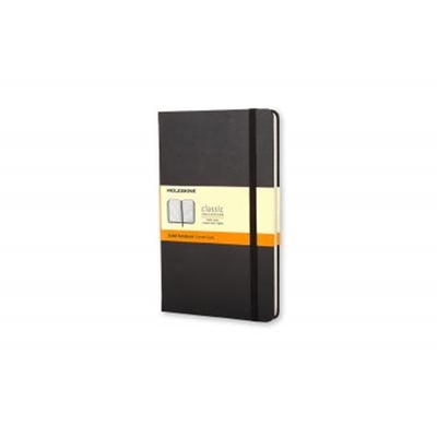 预订Moleskine Large Ruled Hardcover Notebook Black