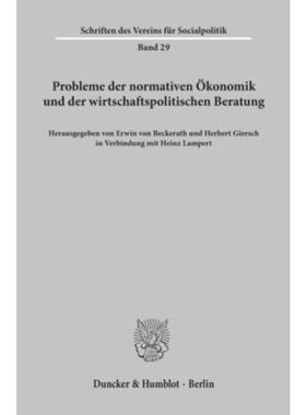 预订【德语】 Probleme der normativen Okonomik und der