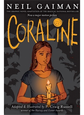 现货 科拉利娜 卡洛琳漫画小说 Coraline: The Graphic Novel    尼尔盖曼 插画小说  青少年读物 英文原版