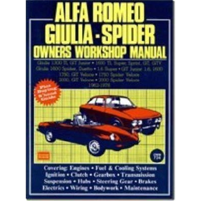 预订不退不换Alfa Romeo 1300, 1600, 1750, 2000 1962-78 Autobook:Easy to Use, Fully Illustrated, Comprehensive Guide to Re