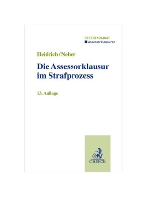 预订不退不换德语Die Assessorklausur im Strafprozess:
