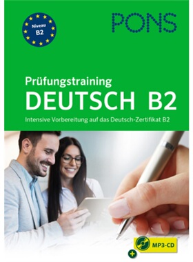 预订不退不换德语 PONS Prüfungstraining Deutsch B2, m. Audio-CD, MP3[9783125622425]