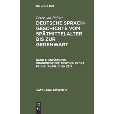 按需印刷DEG Einführung, Grundbegriffe, Deutsch in der frühbürgerlichen Zeit[9783110124583]