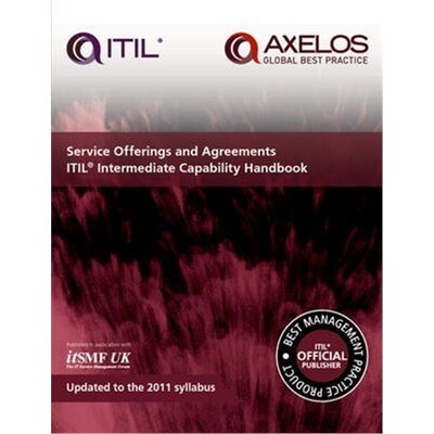 预订Service offerings and agreements ITIL 2011 intermediate capability handbook(single copy)