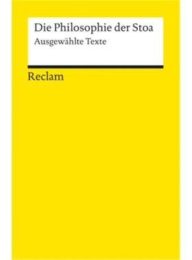 预订【德语】Die Philosophie der Stoa:Ausgewählte Texte