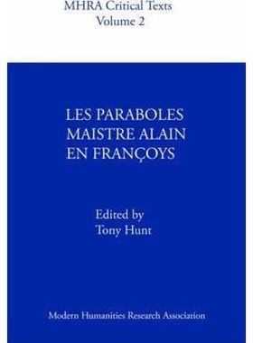 按需印刷不退不换Les Paraboles Maistre Alain En Francoys[9780947623647]