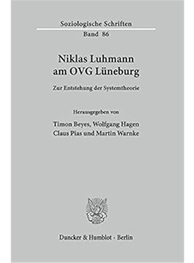 预订【德语】Niklas Luhmann am OVG LUneburg.