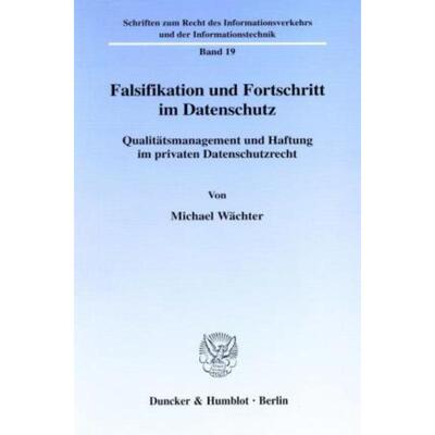 预订【德语】 Falsifikation und Fortschritt im Datenschutz.:Qualitätsmanagement und Haf