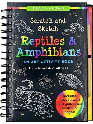 现货 刮刮素描书 SCRATCH & SKETCH REPTILES & AMPHIBIANS TAL  英文原版 儿童手工DIY 创意趣味书