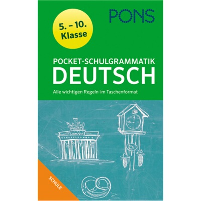 预订【德语】 PONS Pocket-Schulgrammatik Deutsch[9783125625112]