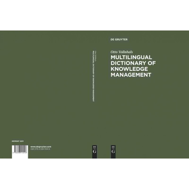 按需印刷不退不换DGYT Multilingual Dictionary of Knowledge Management[9783598115516]