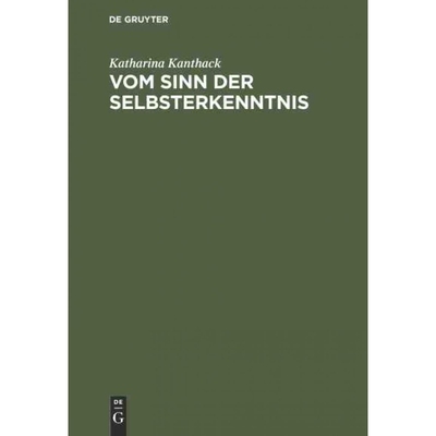 按需印刷DEG Vom Sinn der Selbsterkenntnis[9783110053241]