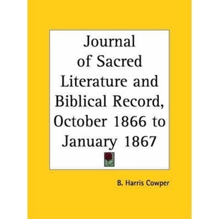 Literature 9780766156210 1866 Sacred Biblical and 1867 按需印刷Journal Record January October