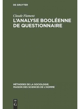 按需印刷DEG L’analyse booléenne de questionnaire[9789027977335]