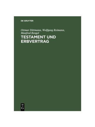 预订【德语】Testament und Erbvertrag:Handkommentar zum Recht der Verfügungen von Todes wegen nebst Systematischem Teil,