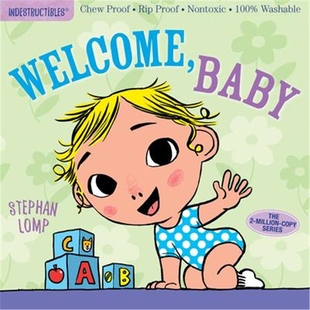 Chew Nontoxic Indestructibles Baby Babies Books 现货 for Proof Welcome Washable 100% Rip Newborn Book