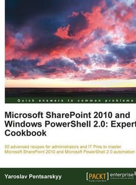 按需印刷Microsoft Sharepoint 2010 and Windows Powershell 2.0[9781849684101]