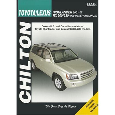 预订Toyota Highlander & Lexus Rx-330 99-07 (Chilton)