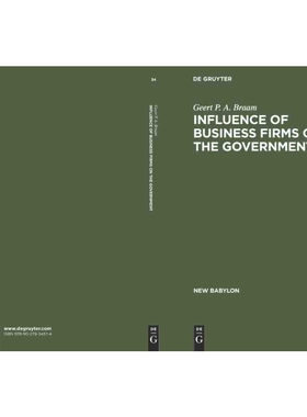 按需印刷DGYT Influence of Business Firms on the Government[9789027934574]