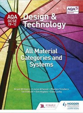 预订不退不换AQA GCSE (9-1) Design and Technology: All Material Categories and Systems