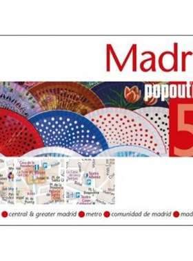 预订Madrid PopOut Map