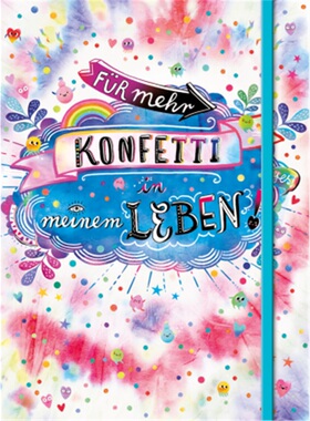 预订【德语】Fur mehr Konfetti in meinem Leben! (Notizbuch No. 1 Emma Flint). DIN A5 pu[9783401607061]