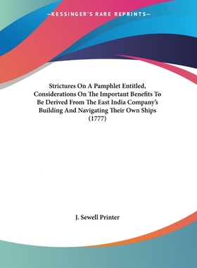 按需印刷  Strictures On A Pamphlet Entitled, Considerations