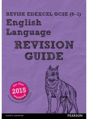 预订Pearson REVISE Edexcel GCSE (9-1) English Language Revision Guide:(with free online Revision Guide) for home learnin