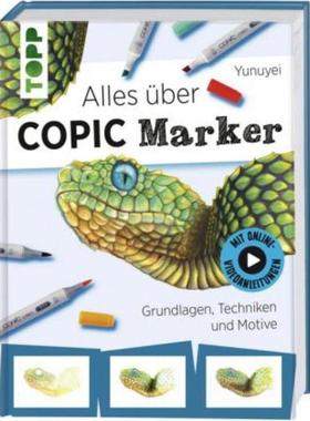 预订【德语】 Alles über COPIC Marker:Grundlagen, Techniken und Motive. Mit Online-Videoanleitung