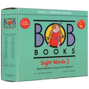 英文原版 鲍勃阅读 儿童启蒙 Bob Books English Readers 6 Sight Words 2 无卡片【上海外文书店】