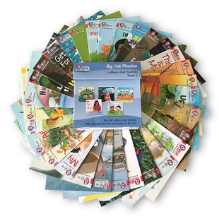 and 赠音频 自然拼读教材 大猫新版 儿童绘本 Letters Sounds Cat 赠点读包 Big 30册套装 Pack 英文原版 外文书店