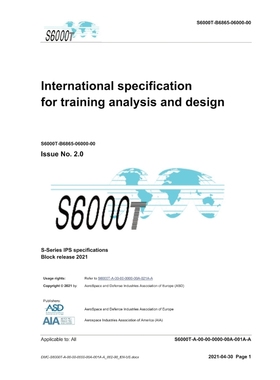 按需印刷S6000T, International specification for training analysis and design, Issue 2.07[9788419125224]