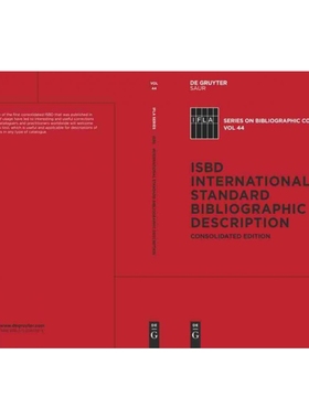 按需印刷DGYT ISBD: International Standard Bibliographic Description[9783110263794]