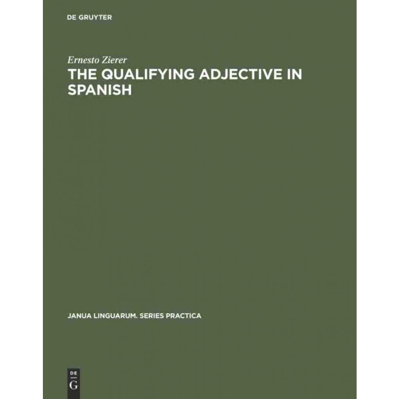 按需印刷DEG The Qualifying Adjective in Spanish[9789027927224]