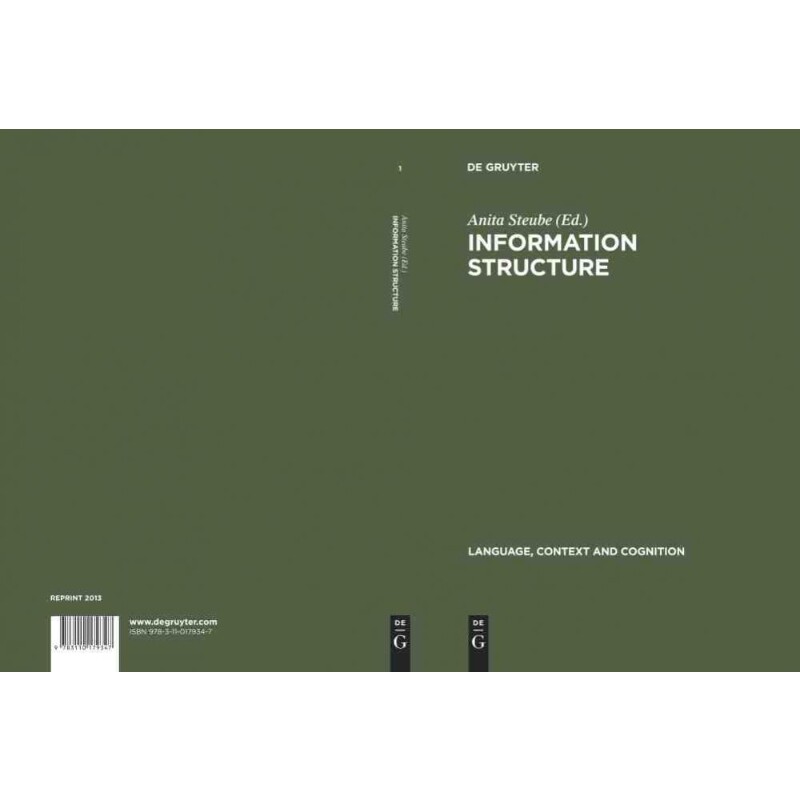 按需印刷不退不换DGYT Information Structure[9783110179347]