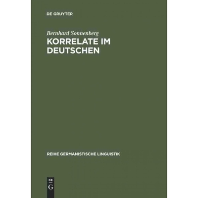 按需印刷DEG Korrelate im Deutschen[9783484311244]