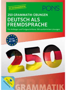 预订【德语】 PONS 250 Grammatik-Übungen Deutsch als Fremdsprache[9783125628793]