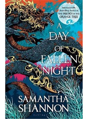 英文原版 A Day of Fallen Night  夜幕降临 莎曼珊  橘子树的修道院2 上海外文书店  大开本 平装