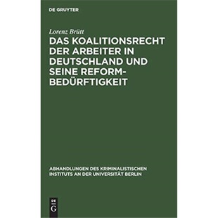 预订不退不换德语 Das Koalitionsrecht der Arbeiter in Deuts