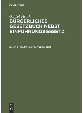 按需印刷不退不换DEG Wort  und Sachregister[9783111169606]