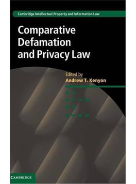 按需印刷Comparative Defamation and Privacy Law[9781107123649]