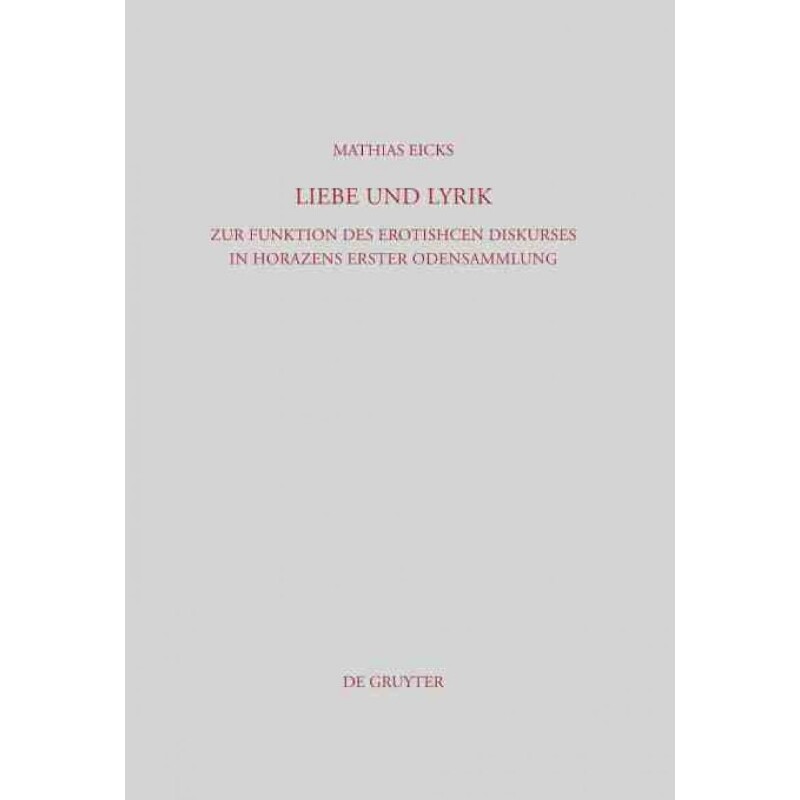 按需印刷不退不换DEG Liebe und Lyrik[9783110238945]