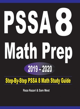 按需印刷PSSA 8  Math Prep  2019 - 2020[9781646120376]