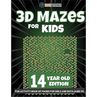 按需印刷3D Fun and Activity Book Old Ages 9781922364401 Kids Year Edition Girls Boys for Mazes