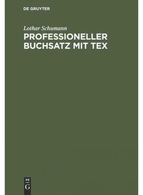 按需印刷DEG Professioneller Buchsatz mit TEX[9783486233254]